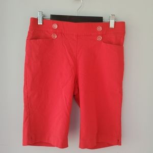 89th & Madison Red Pinup Sailor Shorts